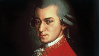 Portrait von Wolfgang Amadeus Mozart um 1780 gemalt von Johann Nepomuk della Croce. 