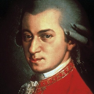 Portrait von Wolfgang Amadeus Mozart um 1780 gemalt von Johann Nepomuk della Croce. 