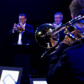German Brass beim Einspielen von Weihnachtsliedern