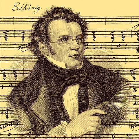 Die Notenhandschrift D 328 op. 1 und ein Porträt von Franz Schubert