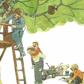 Illustration des Lieds "Wer will fleißige Handwerker sehn"