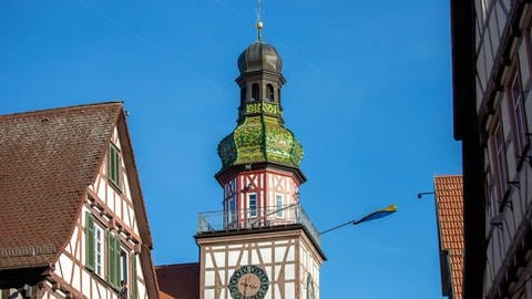 Der Rathausturm in Kirchheim unter Teck