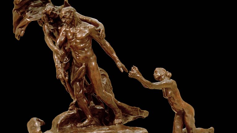 Camille Claudel: Das reifen Alter (zweite Version, kleine Fassung, 18951898 (Guss 1907, Bronze)