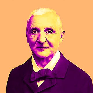 Anton Bruckner (Fotografie von Anton Huber, 1890, digital bearbeitet)