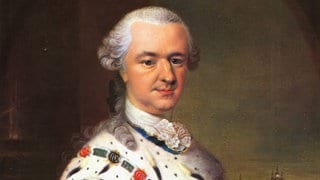 Karl Philipp Theodor (10. Dezember 1724 bis 16. Februar 1799) war seit dem 31. Dezember 1742 als Karl IV. Pfalzgraf und Kurfürst von der Pfalz sowie Herzog von Jülich-Berg. Seit dem 30. Dezember 1777 war er als Karl II. auch Kurfürst von Bayern, Historisch, digital restaurierte Reproduktion von einer Vorlage aus dem 19. Jahrhundert.