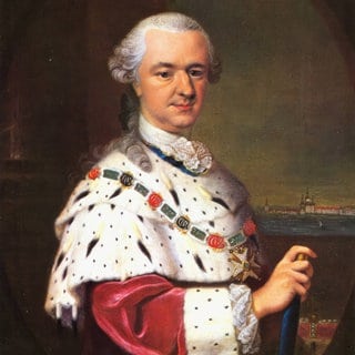 Karl Philipp Theodor (10. Dezember 1724 bis 16. Februar 1799) war seit dem 31. Dezember 1742 als Karl IV. Pfalzgraf und Kurfürst von der Pfalz sowie Herzog von Jülich-Berg. Seit dem 30. Dezember 1777 war er als Karl II. auch Kurfürst von Bayern, Historisch, digital restaurierte Reproduktion von einer Vorlage aus dem 19. Jahrhundert.