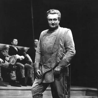 Der Sänger (Tenor) und Operndirektor Wolfgang Windgassen (1914-1974) in einer Meistersinger-Aufführung. Undatierte Aufnahme.