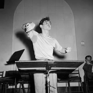 Portrait of Leonard Bernstein, Carnegie Hall, New York, N.Y., 1946.