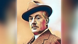 Giacomo Puccini, Italienischer Komponist (digital bearbeitet nach einer Fotografie von Giacomo Puccini)