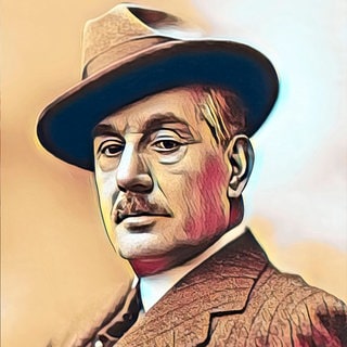 Giacomo Puccini, Italienischer Komponist (digital bearbeitet nach einer Fotografie von Giacomo Puccini)