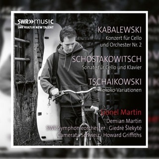 CD-Cover: Lionel Martin (Violoncello) - Kabalewski, Schostakowitsch, Tschaikowski