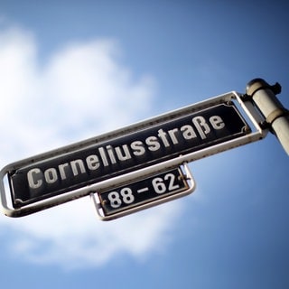 Straßenschild Corneliusstraße (Düsseldorf, Nordrhein-Westfalen)