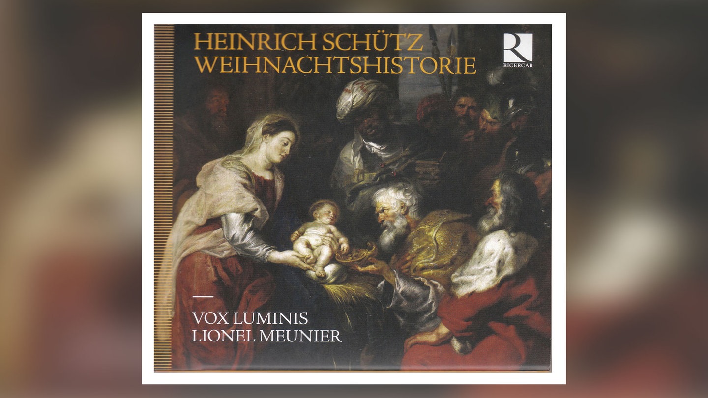 Album-Cover: Heinrich Schütz: Historia der Geburt Christi – mit Vox Luminis und Lionel Meunier