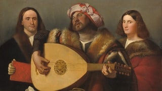 Gemälde "A Concert", ca. 15-18-1520 von Giovanni Cariani