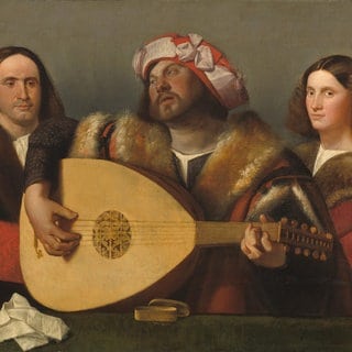 Gemälde "A Concert", ca. 15-18-1520 von Giovanni Cariani