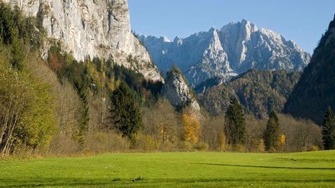 Gesäuseeingang mit Großem Ödstein im Nationalpark Gesäuse, Steiermark, Österreich