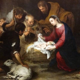 Die Anbetung der Hirten von Bartolomé Esteban Murillo (1618-1682)