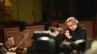 Dirigent Riccardo Muti bei den Proben zum Neujahrskonzert 2025 der Wiener Philharmoniker.