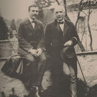 Hugo von Hofmannsthal (1874-1929) und Richard Strauss (1864-1949), 1912. Fotograf unbekannt.