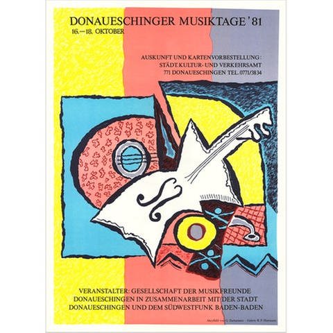 Donaueschinger Musiktage - Plakat 1981 - Günter Zachariasen