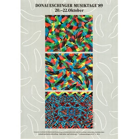 Donaueschinger Musiktage - Plakat 1989 - Birgit Antoni