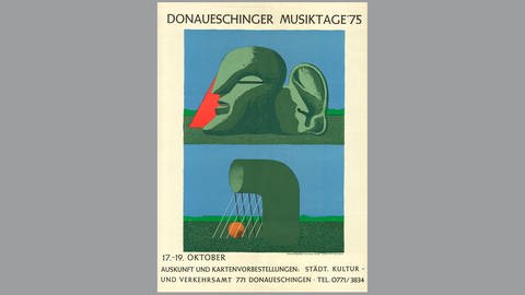 Donaueschinger Musiktage - Plakat 1975 - Horst Antes