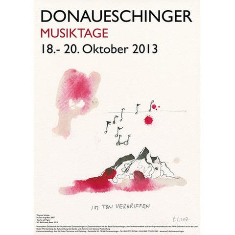 Donaueschinger Musiktage Plakat 2013