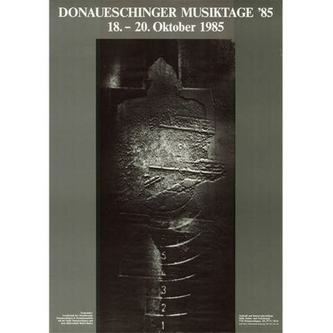 Donaueschingen Musiktage - Plakate 1985 - Astrid Klein