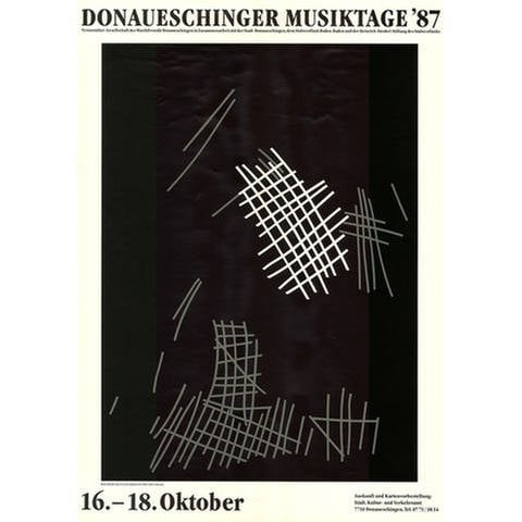 Donaueschinger Musiktage - Plakat 1987 - Rune Mields