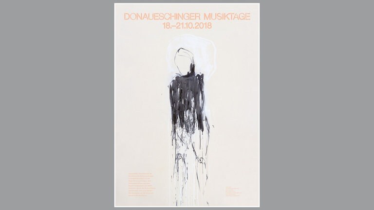 Das Plakat der Donaueschinger Musiktage 2018 von Tracey Emin