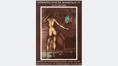 Donaueschinger Musiktage - Plakat 1977 - Künstler unbekannt