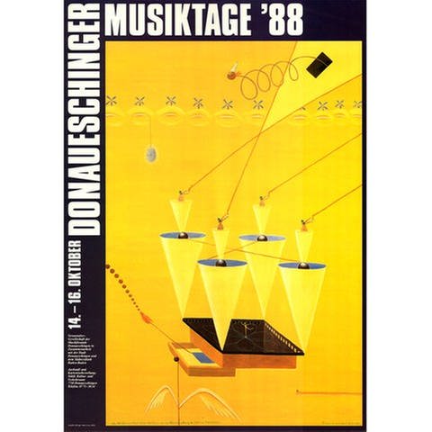 Donaueschinger Musiktage - Plakat 1988 - Blalla W. Hallmann