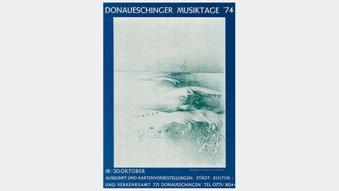 Donaueschinger Musiktage - Plakat 1974 - Bruno Bruni