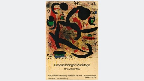 Donaueschinger Musiktage - Plakat 1969 - Juan Miró