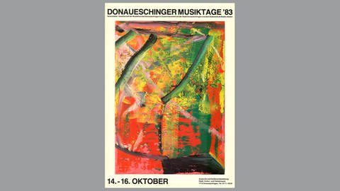 Donaueschinger Musiktage - Plakat 1983 - Gerhard Richter