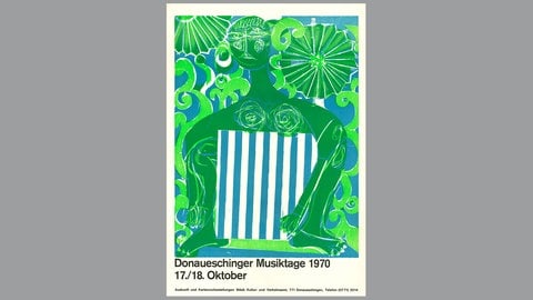 Donaueschinger Musiktage - Plakat 1970 - HAP Grieshaber