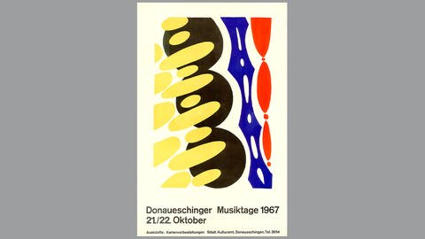 Donaueschinger Musiktage - Plakat 1967 - Ernst Wilhelm Nay