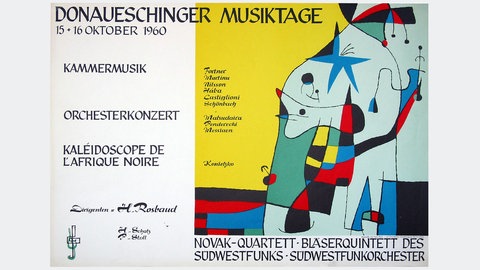 Plakatmotiv von 1960 von Joan Miro "Maquette"