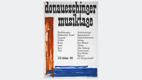 Plakatmotiv von 1961 von Wolfgang Feller
