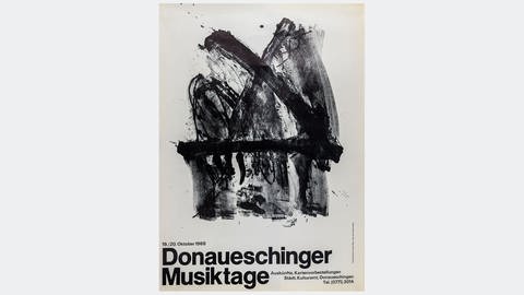 Donaueschinger Musiktage, Plakat von Antomi Tàpies, 1968