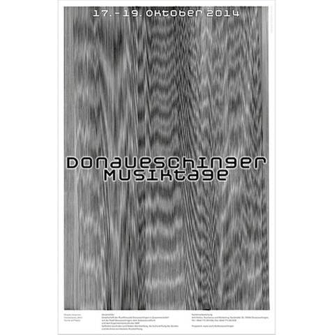 Plakat der Donaueschinger Musiktage 2014