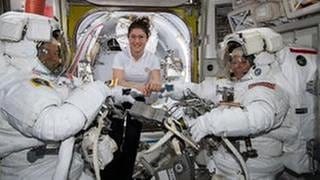 Astronauten auf der ISS