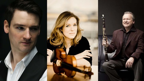 Michael McHale (Klavier), Isabelle van Keulen (Violine, Viola), Michael Collins (Klarinette)