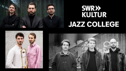 SWR Kultur Jazz College - Collage der drei Bands aus Mainz, Mannheim und Stuttgart