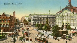Berlin Alexanderplatz. Stadtansicht um 1910
