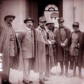 Italienische Offiziere um 19111912 in Tripolis  Libyen