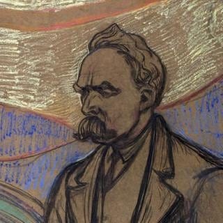 Edvard Munchs Bild "Friedrich Nietzsche" von 1906