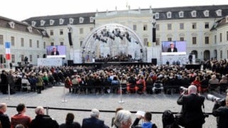 Merkel und Hollande in Ludwigsburg