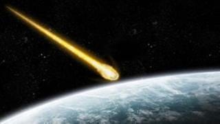 Asteroid im Weltraum.