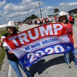 Trump-Fans am 12. Oktober 2020 in Sanford  Florida